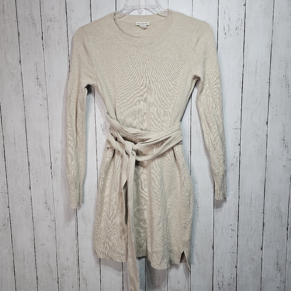 Club Monaco REMLEE SWEATER DRESS SAND HEATHER Size Small Wool Cashmere Blend. - Picture 3 of 10